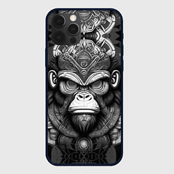 Чехол для iPhone 12 Pro Max Кинг Конг король обезьян на фоне созвездия, цвет: 3D-черный
