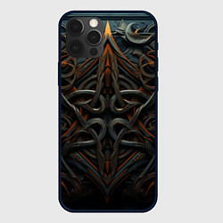 Чехол для iPhone 12 Pro Max Орнамент в викинг-стиле, цвет: 3D-черный
