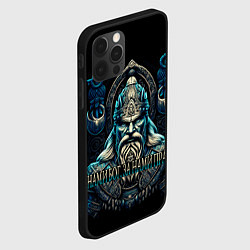 Чехол для iPhone 12 Pro Max Славянский богатырь -викинг древней Руси, цвет: 3D-черный — фото 2