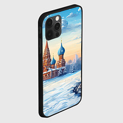 Чехол для iPhone 12 Pro Max Российская зима, цвет: 3D-черный — фото 2