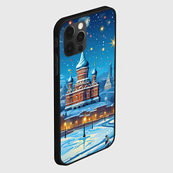 Чехол для iPhone 12 Pro Max Новогодняя Москва, цвет: 3D-черный — фото 2