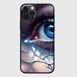 Чехол для iPhone 12 Pro Max Нейро око, цвет: 3D-черный