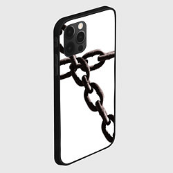 Чехол для iPhone 12 Pro Max Цепью скованы, цвет: 3D-черный — фото 2