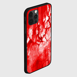 Чехол для iPhone 12 Pro Max Кровь на белом, цвет: 3D-черный — фото 2