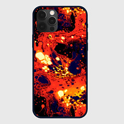 Чехол iPhone 12 Pro Max Огненная вулканическая лава