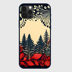 Чехол iPhone 12 Pro Max Новогодний лес