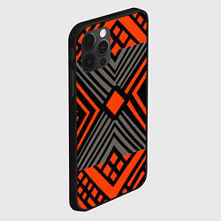 Чехол для iPhone 12 Pro Max Узор в этническом стиле племени масаев, цвет: 3D-черный — фото 2