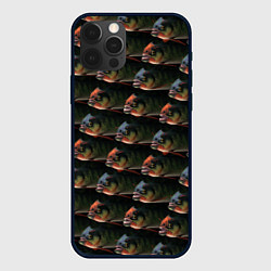 Чехол для iPhone 12 Pro Max Зубастые рыбы, цвет: 3D-черный