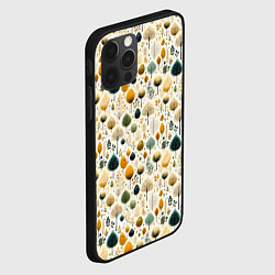 Чехол для iPhone 12 Pro Max Паттерн разные деревья и кустарники, цвет: 3D-черный — фото 2