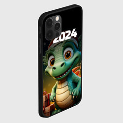 Чехол для iPhone 12 Pro Max Милый дракон 2024 символ года, цвет: 3D-черный — фото 2