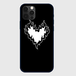 Чехол для iPhone 12 Pro Max Burning heart, цвет: 3D-черный