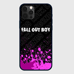 Чехол для iPhone 12 Pro Max Fall Out Boy rock legends посередине, цвет: 3D-черный