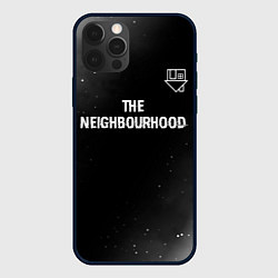 Чехол iPhone 12 Pro Max The Neighbourhood glitch на темном фоне посередине