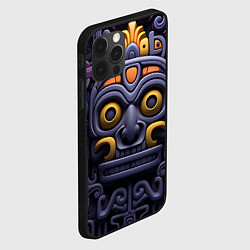 Чехол для iPhone 12 Pro Max Орнамент в стиле ацтеков, цвет: 3D-черный — фото 2
