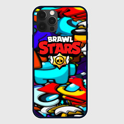 Чехол для iPhone 12 Pro Max Brawl stars mobile game brawlers, цвет: 3D-черный