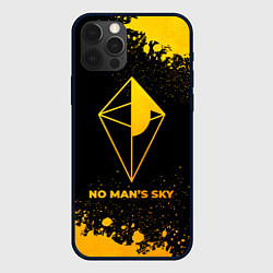 Чехол для iPhone 12 Pro Max No Mans Sky - gold gradient, цвет: 3D-черный