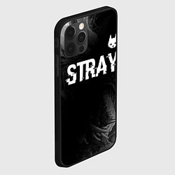 Чехол для iPhone 12 Pro Max Stray glitch на темном фоне посередине, цвет: 3D-черный — фото 2