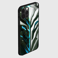 Чехол для iPhone 12 Pro Max Броня адская и райская синяя, цвет: 3D-черный — фото 2