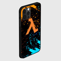 Чехол для iPhone 12 Pro Max Half Life logo краски, цвет: 3D-черный — фото 2