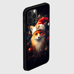 Чехол для iPhone 12 Pro Max New year s fox, цвет: 3D-черный — фото 2