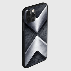 Чехол для iPhone 12 Pro Max Стальные блоки, цвет: 3D-черный — фото 2