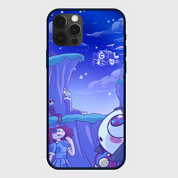 Чехол для iPhone 12 Pro Max The Amazing Digital Circus night, цвет: 3D-черный