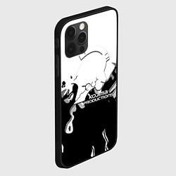 Чехол для iPhone 12 Pro Max Kojima Productions black flame, цвет: 3D-черный — фото 2