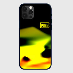 Чехол для iPhone 12 Pro Max PUBG gold abstraction steel geometry, цвет: 3D-черный