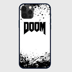 Чехол для iPhone 12 Pro Max Doom black splash, цвет: 3D-черный