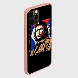 Чехол для iPhone 12 Pro Max Команданте Эрнесто Че Гевара, цвет: 3D-светло-розовый — фото 2