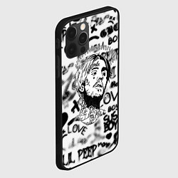 Чехол для iPhone 12 Pro Max Lil peep автограф, цвет: 3D-черный — фото 2