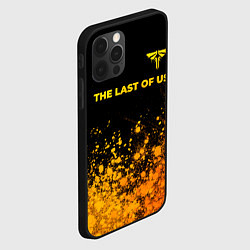 Чехол для iPhone 12 Pro Max The Last Of Us - gold gradient посередине, цвет: 3D-черный — фото 2