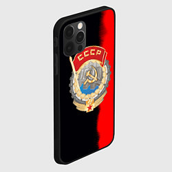 Чехол для iPhone 12 Pro Max СССР страна наша, цвет: 3D-черный — фото 2