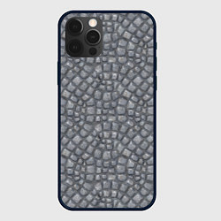 Чехол для iPhone 12 Pro Max Мостовая текстура, цвет: 3D-черный