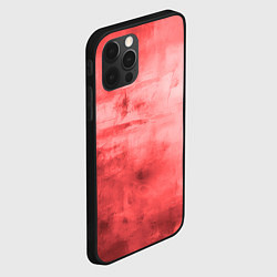 Чехол для iPhone 12 Pro Max Красный гранж, цвет: 3D-черный — фото 2