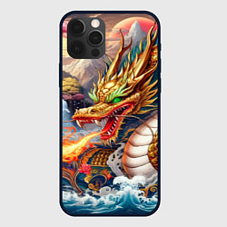 Чехол для iPhone 12 Pro Max Dragon tattoo - irezumi, цвет: 3D-черный