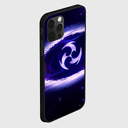 Чехол для iPhone 12 Pro Max Genshin Impact Raiden sign, цвет: 3D-черный — фото 2