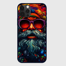 Чехол для iPhone 12 Pro Max Хайповый дед Мороз, цвет: 3D-черный