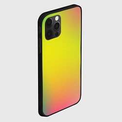 Чехол для iPhone 12 Pro Max Желтый и зеленый градиент, цвет: 3D-черный — фото 2