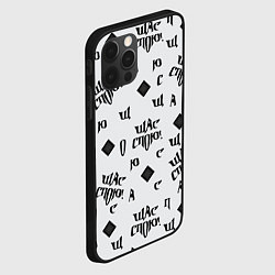 Чехол для iPhone 12 Pro Max Щас спою - буквы и ромб, цвет: 3D-черный — фото 2