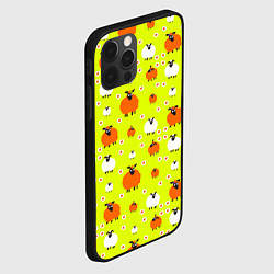Чехол для iPhone 12 Pro Max Стадо овец в поле, цвет: 3D-черный — фото 2