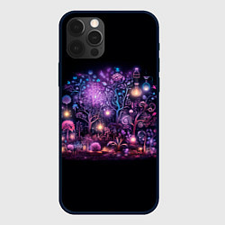 Чехол для iPhone 12 Pro Max Neon in room, цвет: 3D-черный
