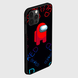 Чехол для iPhone 12 Pro Max Амонг ас bored neon, цвет: 3D-черный — фото 2