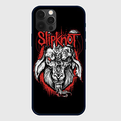 Чехол для iPhone 12 Pro Max Slipknot - козёл, цвет: 3D-черный