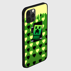 Чехол для iPhone 12 Pro Max Minecraft love toxic, цвет: 3D-черный — фото 2