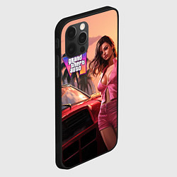 Чехол для iPhone 12 Pro Max GTA 6 girl vice city, цвет: 3D-черный — фото 2