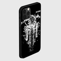 Чехол для iPhone 12 Pro Max Old school motorcycle, цвет: 3D-черный — фото 2