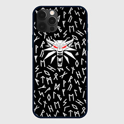 Чехол для iPhone 12 Pro Max The Witcher символы, цвет: 3D-черный