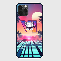 Чехол для iPhone 12 Pro Max Gta 6 retro style, цвет: 3D-черный