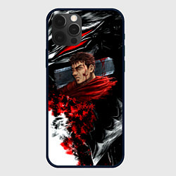 Чехол для iPhone 12 Pro Max Berserk anime logo, цвет: 3D-черный